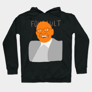 Michel Foucault Minimal Philosopher Portrait - Painting Style Philosophy Hoodie